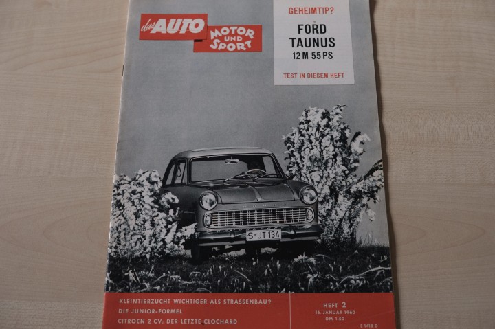 Deckblatt Auto Motor und Sport (02/1960)